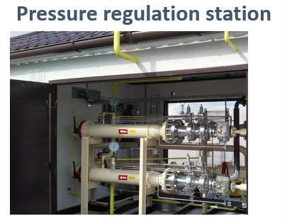 Pressure regulation station